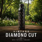 Special Edition Antique Black Diamond-Cut Copper Water Bottle | Vintage Heritage Collection TAMRA EST1956