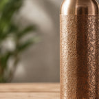 Special Edition Mandala Engraved Copper Water Bottle | Spiritual Wellness & Meditation Design