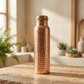 Certified Ayurveda® Pure Copper Water Bottles - V2 Hand-Hammered Edition